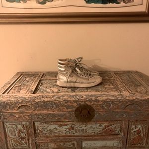 UGG Metallic Silver High Tops